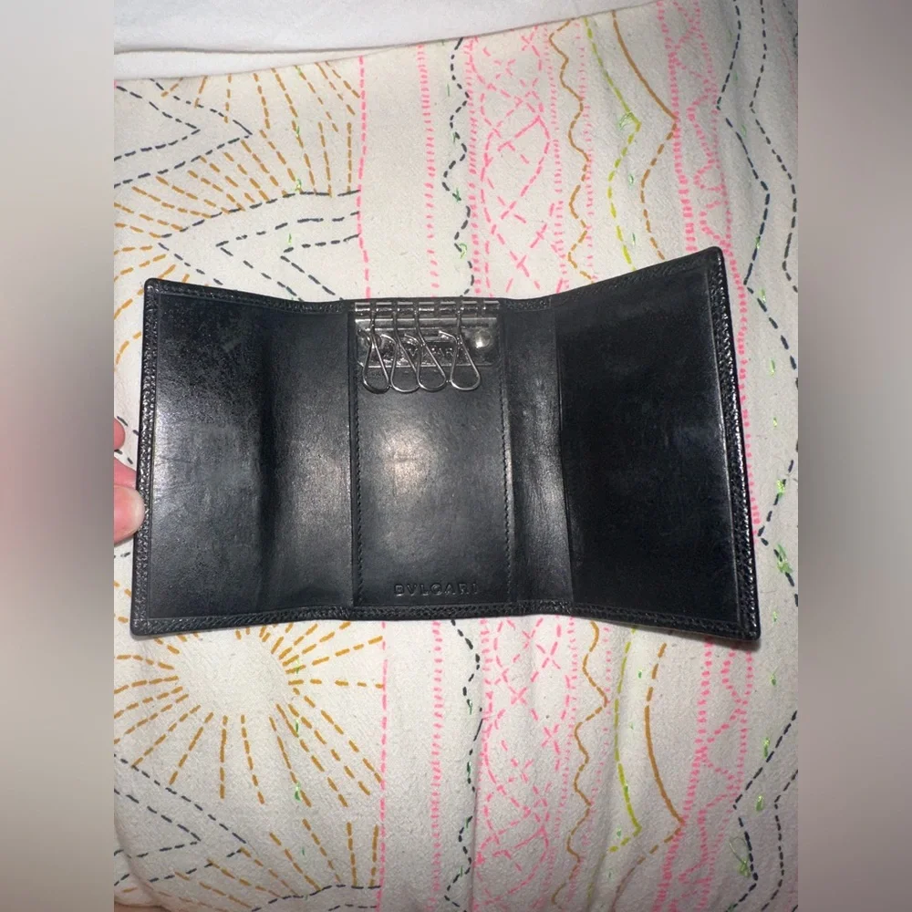 BVLGARI BLACK WALLET/KEY HOLDER